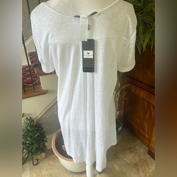 Noel Asmar Cheval Linen tee. large NWT. Horse print crewneck, white and black. - Picture 4 of 12